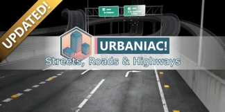 Blender街道高架桥道路模型