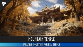 【UE】山庙（日本寺庙、古寺、神社等封建时期日本风格建筑）Mountain Temple (Japanese Temple, Ancient Temple, Temple Shrine, Feudal Japan)