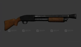 死亡街区中的霰弹枪3D模型-39 - Shotgun from Dead Block 3D model-39