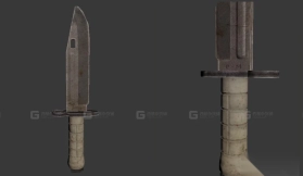 战斗刀 3D模型-17 - Combat Knife 3D model-17