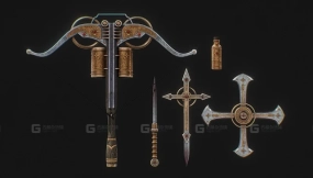 吸血鬼猎人武器组合包 Vampire hunter weapon pack