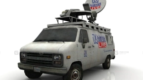新闻车 - News van 3D model-137