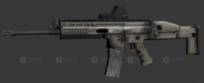 斯卡尔突击步枪-SCAR 3D model