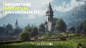 【UE】中世纪环境（山地中世纪、中世纪教堂、中世纪墓地）  Medieval Environment (Mountain Medieval , Medieval Church, Medieval Cemetery )