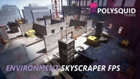 【UE】摩天大楼模块化FPS地图  Skyscraper Modular FPS Map