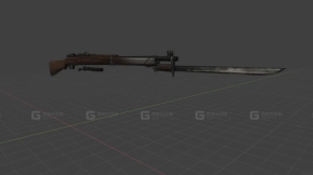 有坂99式 - Arisaka type 99 3D model-15