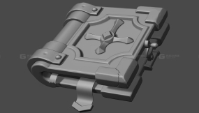 【Maya 小案例】maya制作游戏道具魔法书道具，零基础教程，从制作中模到卡线布线高模制作规范流程，小白必学案例