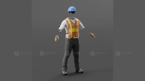 浅色建筑工人套装 - Construction Worker Outfit Light
