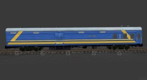 行李邮政车 - Багажно-почтовой вагон «УЗ» 3D model-32