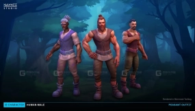 【UE】风格化模块化男性人类  Stylized Modular Human Male