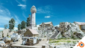 Pelayo灯塔 UE5.6与Blender版本 Pelayo's Lighthouse [UE 5.6 + Blender]