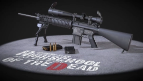 亡灵高校AR-10T步枪 AR-10 T (High School of the Dead)
