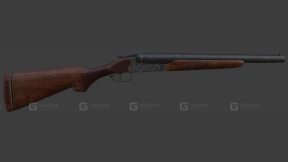 双管霰弹枪（轰天炮）3D模型-1 - Double Barrel Shotgun(Boomstick) 3D model-1