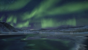 【UE】北极极光景观  Arctic Aurora Landscape
