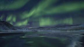 【UE】北极极光景观  Arctic Aurora Landscape