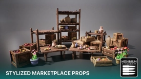 【UE】风格化市场道具  Stylized Marketplace Props