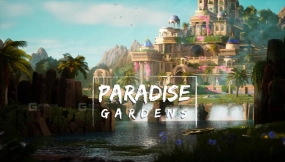 【UE】风格化天堂花园（天堂花园 天堂花园城堡 城堡湖）  Stylized Paradise Gardens ( Paradise Garden Paradise Garden Castle Castle Lake )