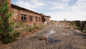 【UE】废弃砖块厂房建筑 v1.1 Abandoned Brick Building v1.1