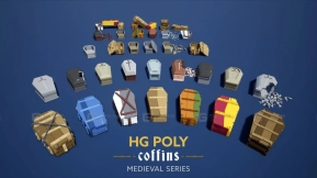 【UE】HG POLY - 棺材  HG POLY - Coffins