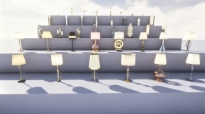 【UE】室内与游戏台灯灯光  Interior & Game Table Lamp Light