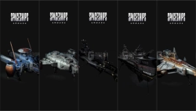 【Kitbash3D】科幻宇宙飞船舰队模型 Sci-Fi Kits Spaceships Armada