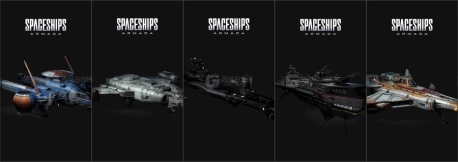 【Kitbash3D】科幻宇宙飞船舰队模型 Sci-Fi Kits Spaceships Armada
