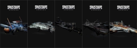 【Kitbash3D】科幻宇宙飞船舰队模型 Sci-Fi Kits Spaceships Armada