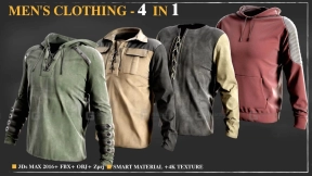 4+男士上衣卫衣长袖外套夹克 Men's Clothing - 4 in 1