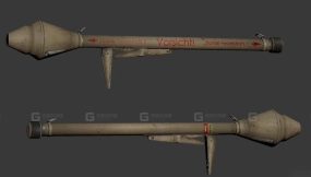 铁拳60反坦克火箭筒3D模型-40 - Panzerfaust 60 3D model-40