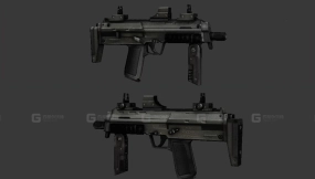 重型冲锋枪3D模型-12 - Heavy SMG 3D model-12