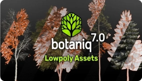 树木植物草地灌木Blender模型预设 Botaniq Tree And Grass Library V7.1.1