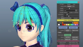 Maya卡通头发插件 DmHairCreateCtrl