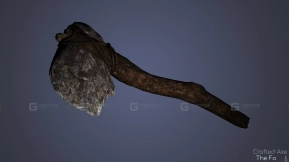 手工斧头（森林）3D模型-47 - Crafted Axe (The Forest) 3D model-47