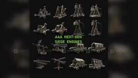古代围攻引擎战争机器投石车建造者 Siege Engine War Machines Builder Collection Pack
