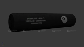 手枪消音器 3D模型-40 Pistol Suppressor 3D model-40