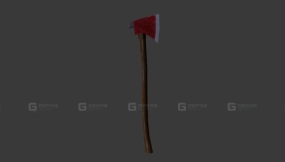 消防斧 3D模型-29 - Fire axe 3D model-29