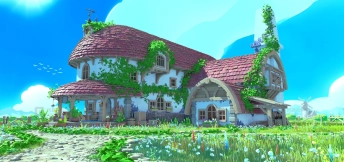 风格化卡通建筑房子场景模型 Stylized Environment asset pack- Blender Eevee