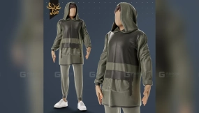 街头风连帽衫男性角色  Male Character In Streetwear Hoodie