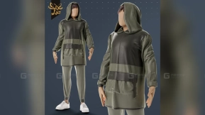 街头风连帽衫男性角色  Male Character In Streetwear Hoodie