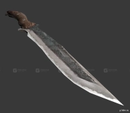 小刀（克里斯·雷德菲尔德） - Knife (Chris Redfield) 3D model-54