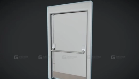 HSG 健身房门 02 PBR游戏就绪 HSG - Gym Doors 02 - PBR Game Ready