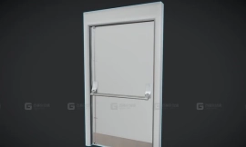 HSG 健身房门 02 PBR游戏就绪 HSG - Gym Doors 02 - PBR Game Ready