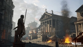 【UE】罗马火山神庙（古中世纪村落希腊建筑城市街道）  Roman Volcanic Temple ( Ancient Medieval Village Greek Buildings City Street )