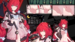 Ukinami Yuzuha - 禅无 零区二次元角色模型blender角色模型10