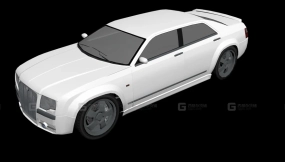 白色肌肉车 - PMP 600 3D model-139