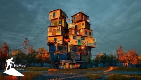 【UE】风格化堆叠的贫民窟房子建筑  Stacked Slum House – Colorful Urban Survival Environment