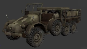 克虏伯Protze - Krupp Protze 3D model-186
