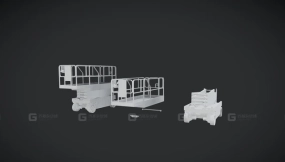 HSG 剪叉式升降机 PBR游戏就绪 HSG - Scissor Lift - PBR Game Ready