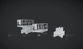 HSG 剪叉式升降机 PBR游戏就绪 HSG - Scissor Lift - PBR Game Ready