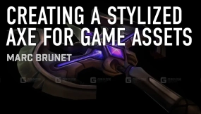 3DCoat 风格化游戏卡通斧头制作教程 IAMAG – Marc Brunet   Creating a Stylized Axe for a Game Asset